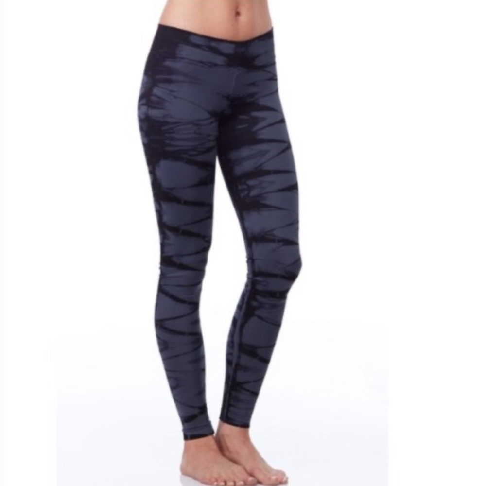 NUX Tie Dye Leggings Cropped With Mesh Made in USA